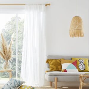 Aletta Slot Top Single Panel Voile Curtain