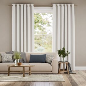 Bijou Linen Alabaster Curtains