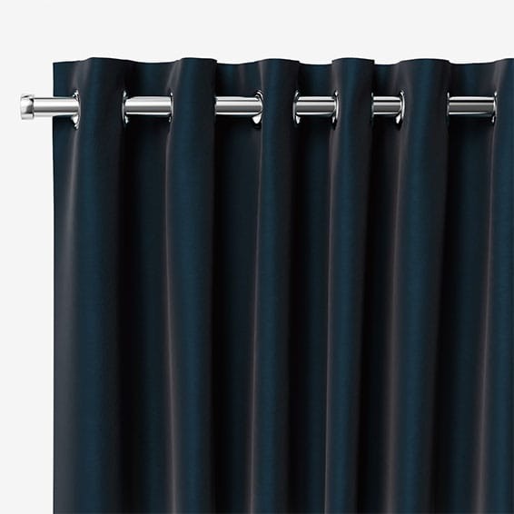 Canterbury Velvet Storm Blue Curtains