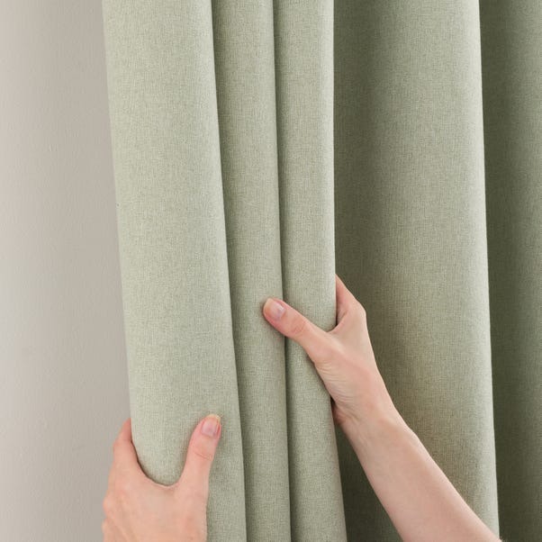 Luna Brushed Blackout Office Curtains