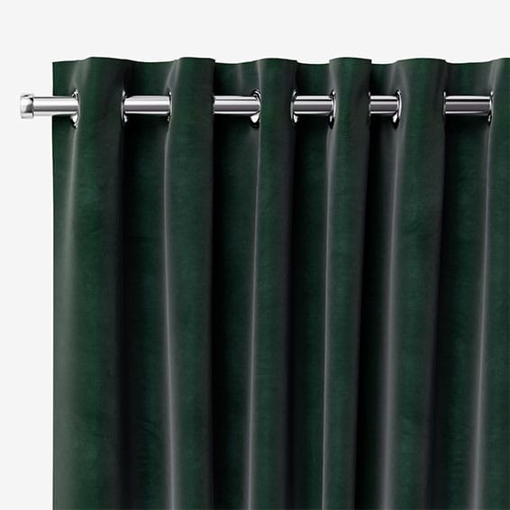 Velvet Forest Green Curtains