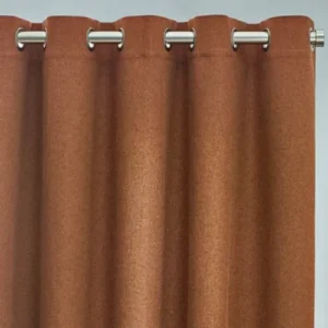 furn. Dawn 100% Blackout Thermal Eyelet Curtains Brick