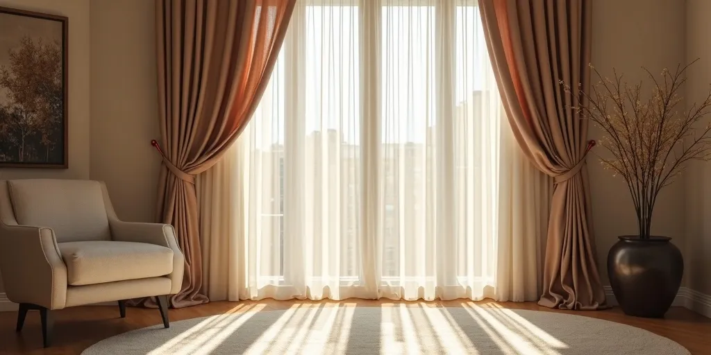 How can eyelet tape enhance the look of curtains?