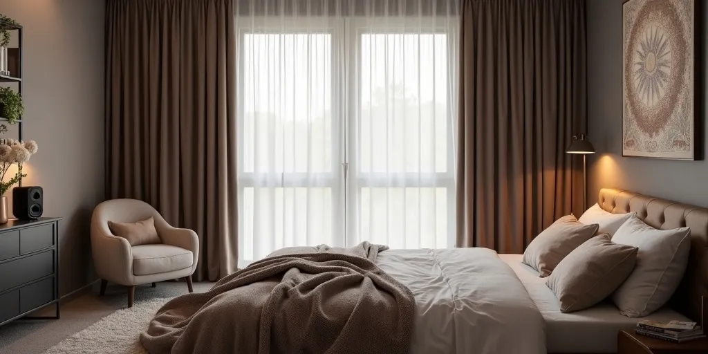 What additional measures can enhance noise reduction with blackout curtains?