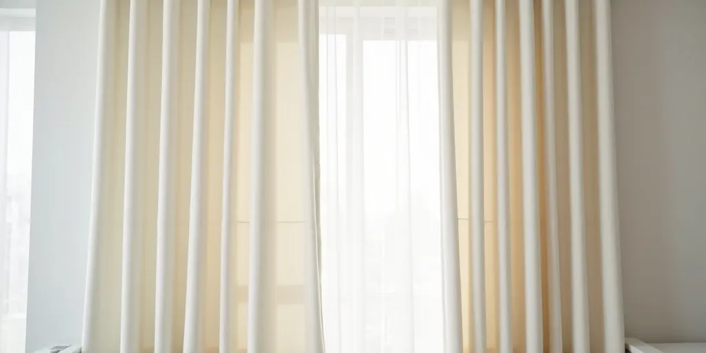 How should eyelet curtain fabric drape when closed?