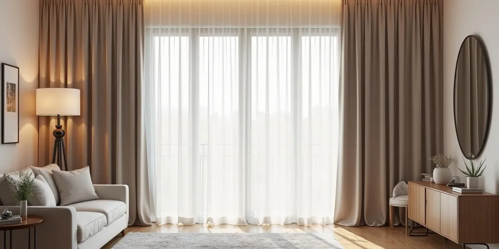 What factors contribute to the polished look of closed eyelet curtains?