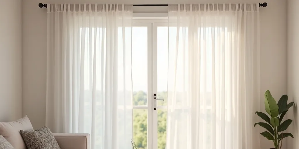 How can you hang sheer curtains without a rod pocket?