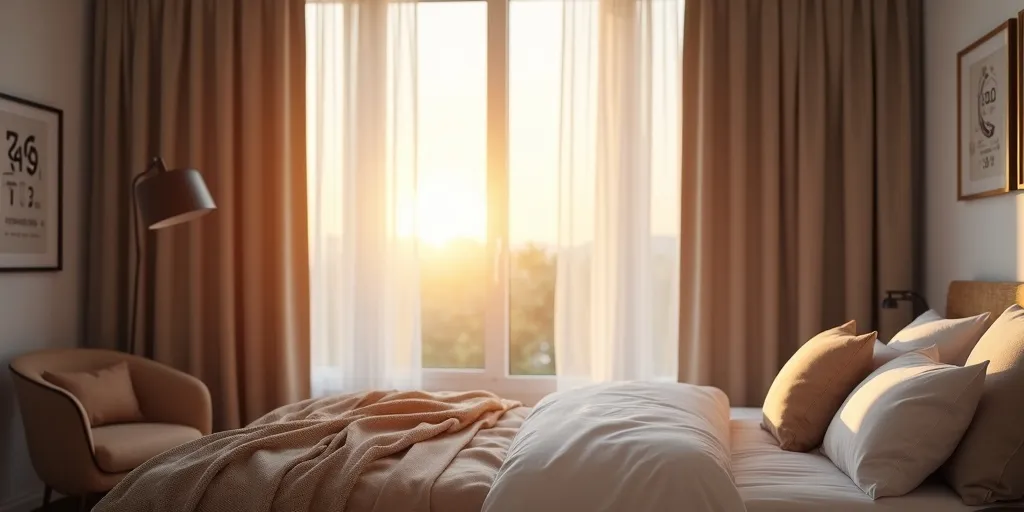 What benefits do blackout curtains provide for temperature regulation?