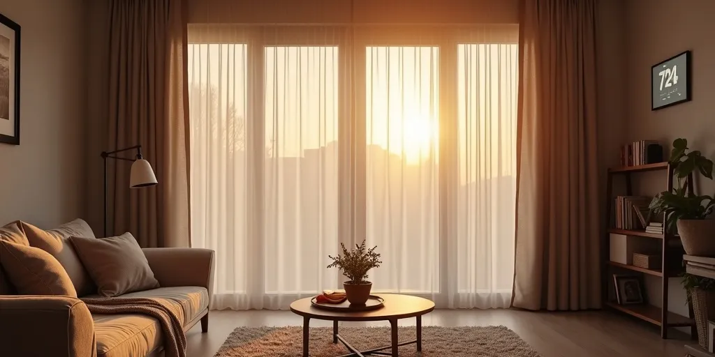 How can blackout curtains improve energy efficiency?