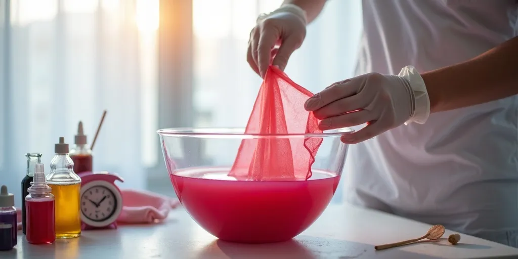 How to dye sheer curtains?