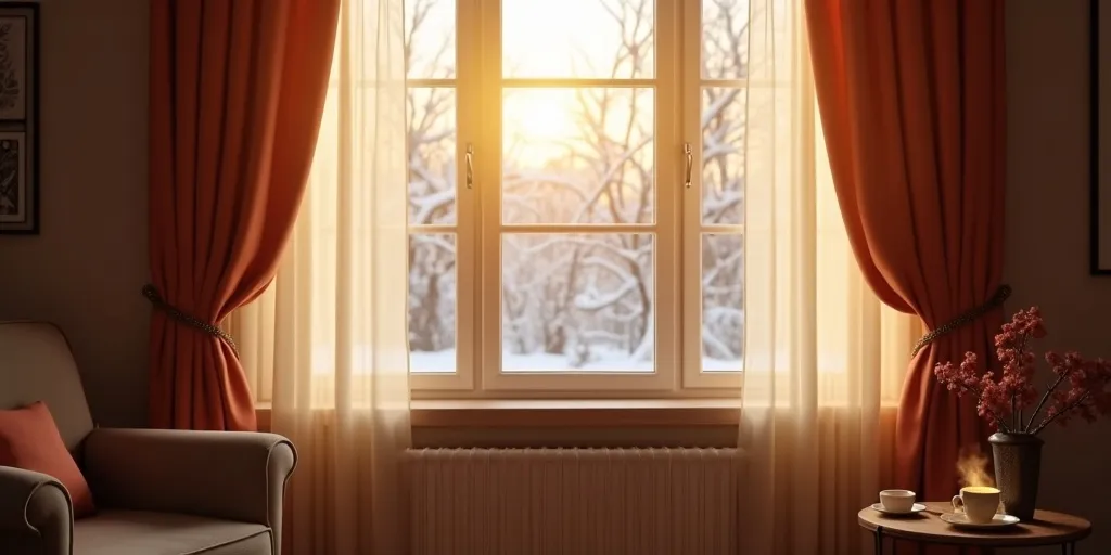 Can blackout curtains reduce heat loss through windows?