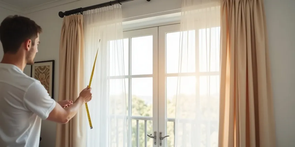 How to measure for sheer curtains and drapes?