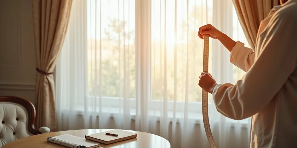 What measurements are needed for sheer curtains?