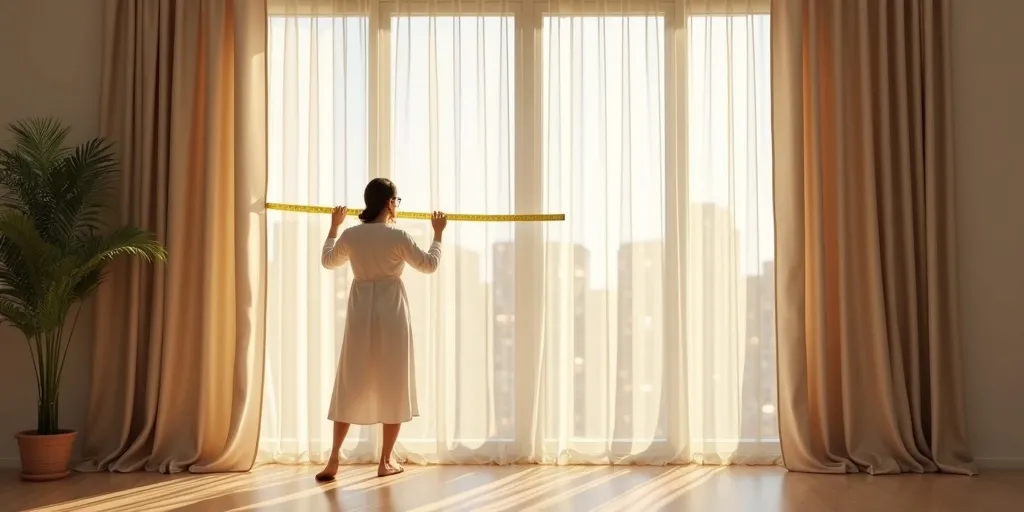 How can accurate measurements help in choosing the right size of sheer curtains?