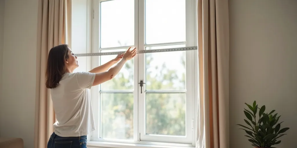 How do you measure the dimensions for blackout curtains?