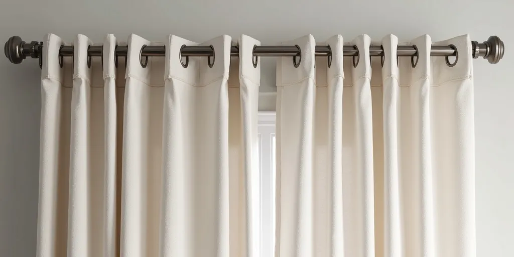 How does an eyelet curtain pole work?