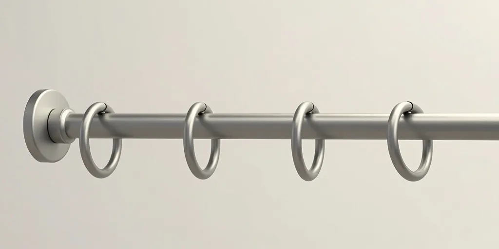How to evenly space out eyelet rings on rod?
