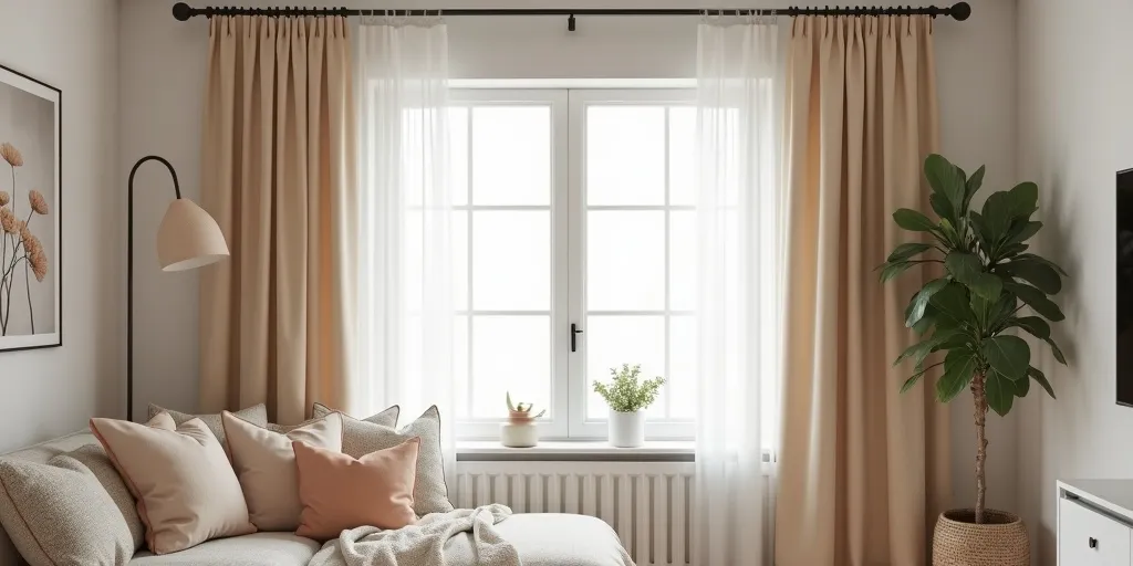 How to prevent sagging in eyelet curtains?