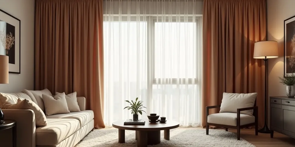 How do curtain length and fullness impact the overall feel of a room?