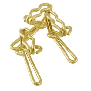 Brass Curtain Hooks