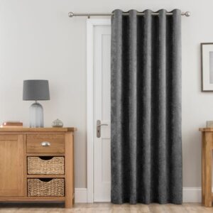 Chenille Thermal Eyelet Door Curtain