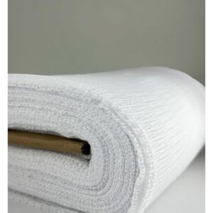 Cumbria Open Weave White Voile Complete Roll