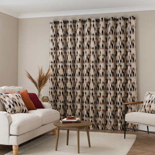 Kelso Cut Velvet Eyelet Curtains