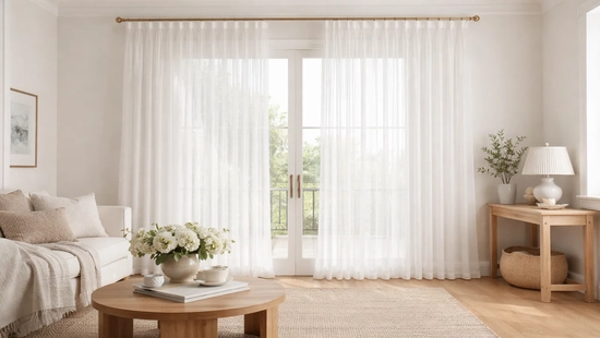 Pleated Sheer Curtain