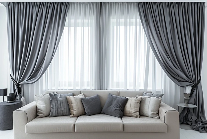 Premium Living Room Curtains Dubai