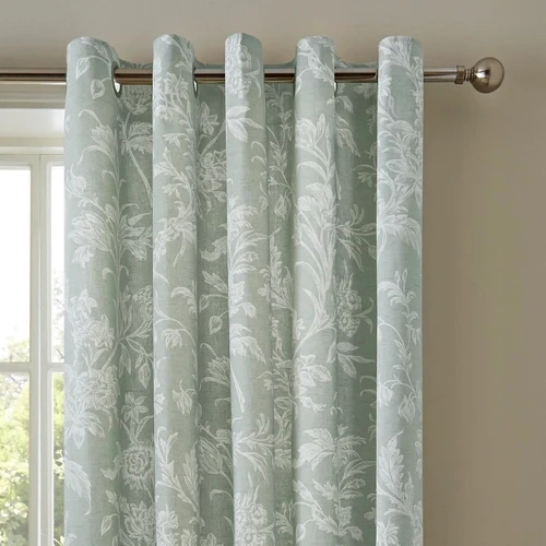 Sage Green Eyelet Curtains