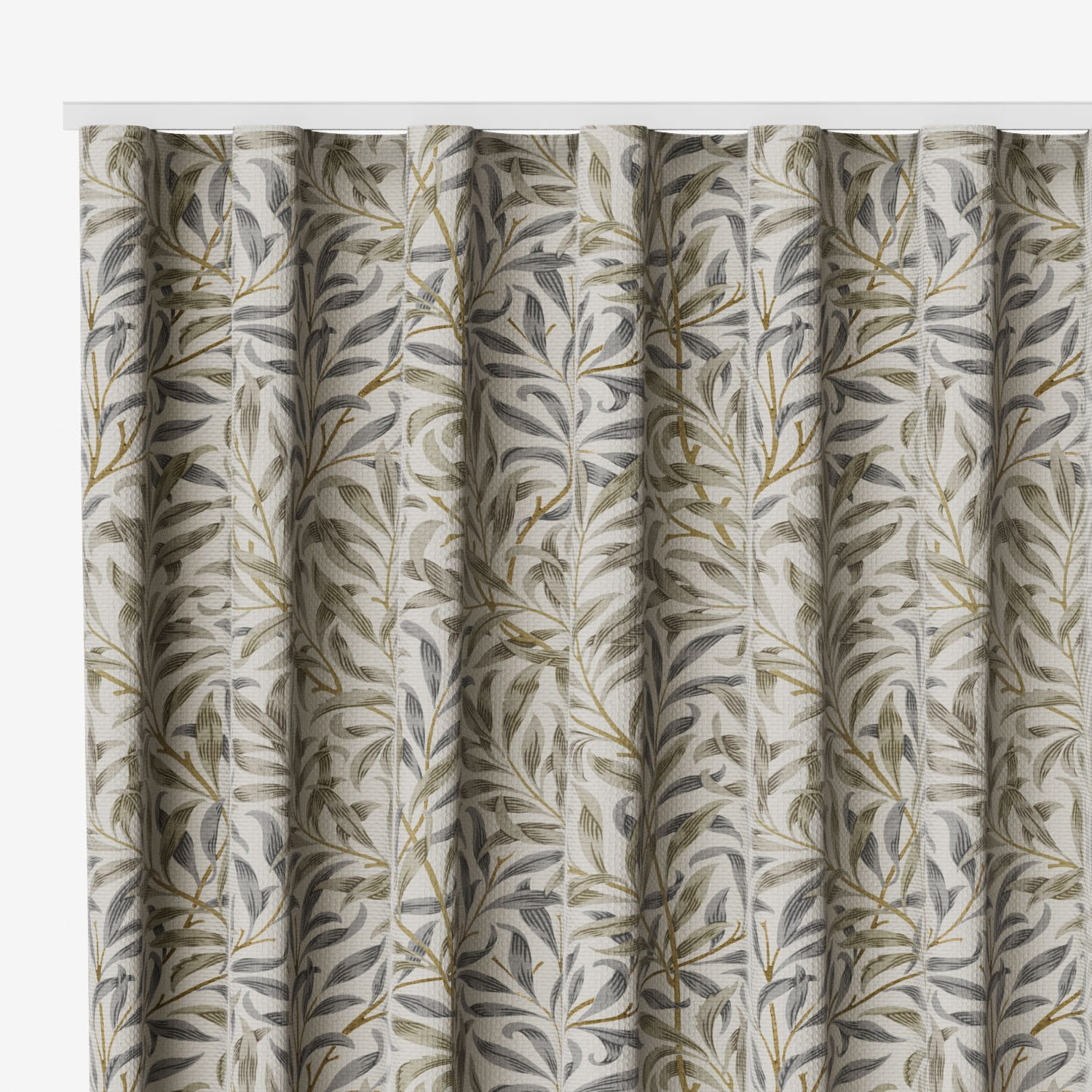 William Morris Willow Bough Mink Motorised Curtains