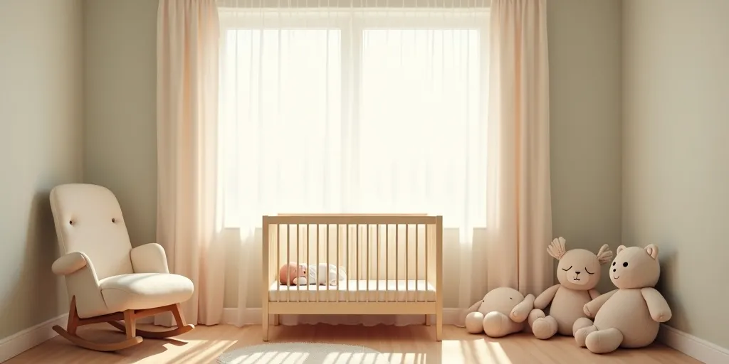 How do blackout curtains contribute to a better sleep environment in a nursery?
