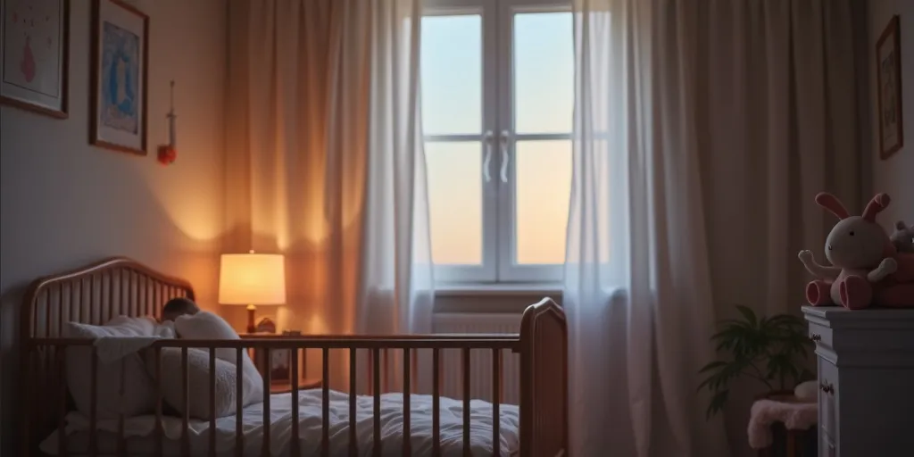 When should caregivers consider using blackout curtains for babies?