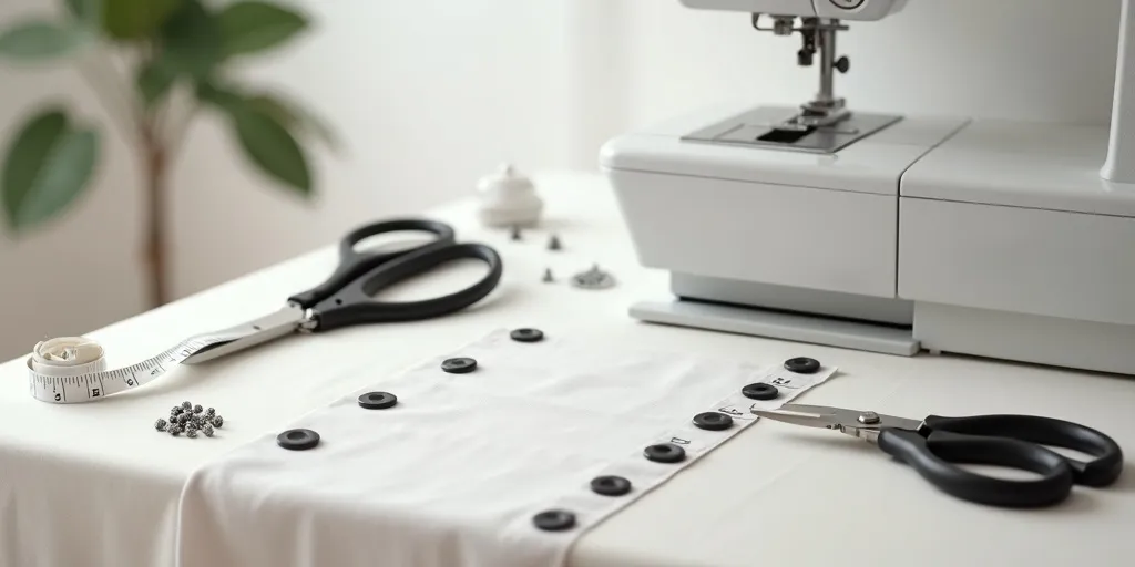 What tools are needed to hem eyelet curtains?