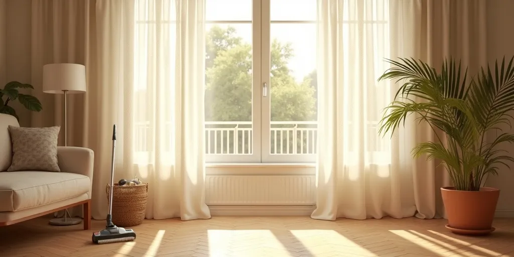 Why is it important to regularly clean eyelet curtains?