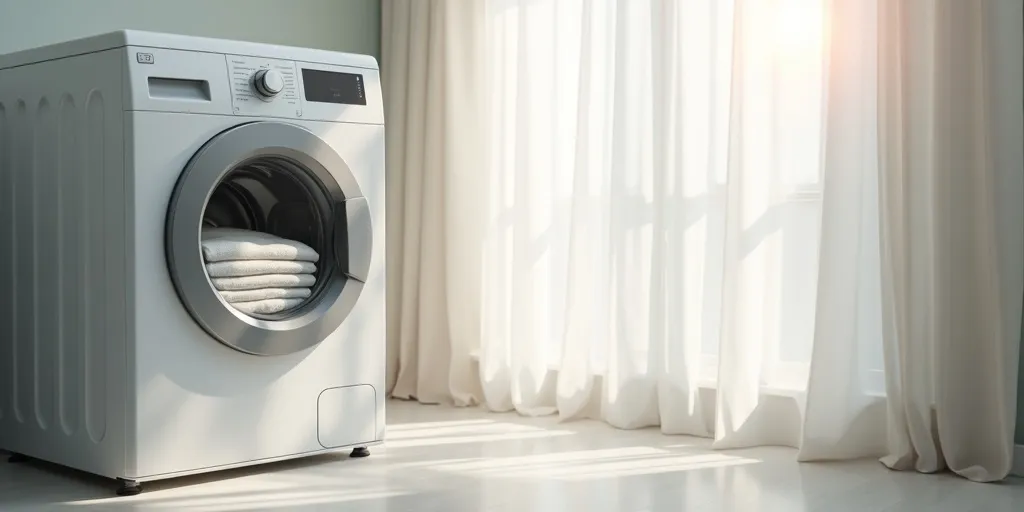 Can sheer curtains be machine washed on a gentle cycle?