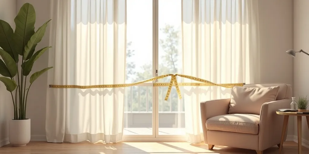 How do i determine the width of eyelet curtains for my window?