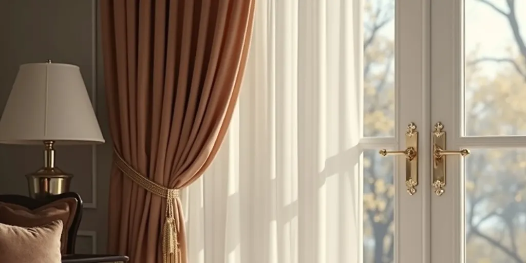 Why is it important to consider the weight of the curtains when choosing a pole?