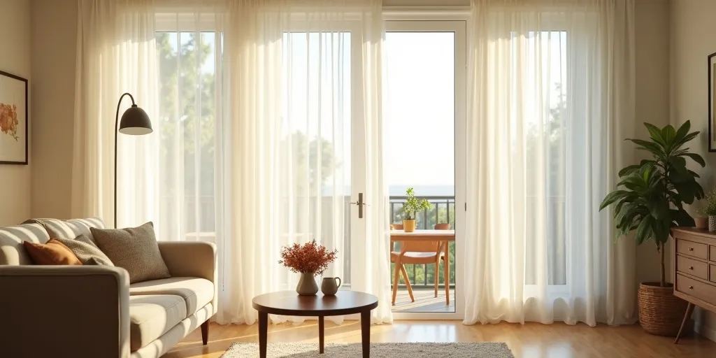 What rooms are sheer curtains suitable for?