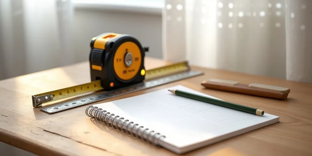 What tools are needed to measure eyelet curtain drop?