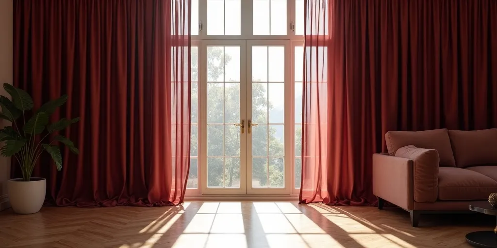 What should you do if you want the curtain to pool on the floor?